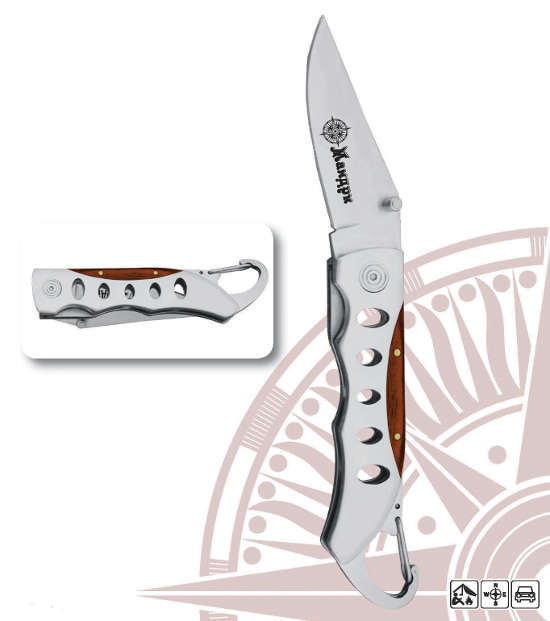 Ніж складаний c карабіном